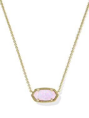 Elisa Gold Short Pendant Necklace